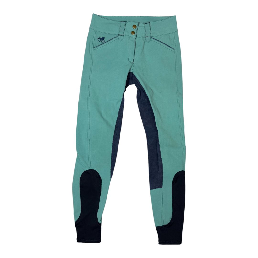 SmartPak Piper 'Evolution' Full Seat Breeches in Teal - Woman's 22R