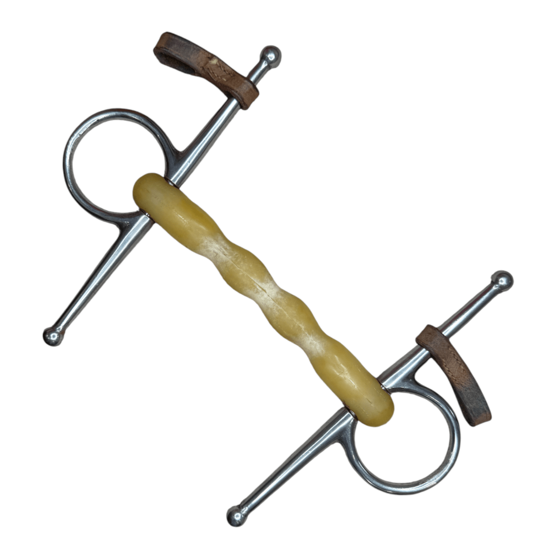 Happy Mouth Mullen Mouth Full Cheek Snaffle in Plastic - 5"