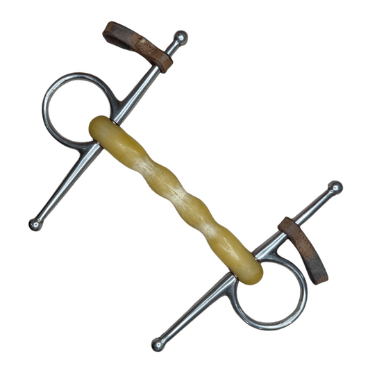 Happy Mouth Mullen Mouth Full Cheek Snaffle in Plastic - 5"