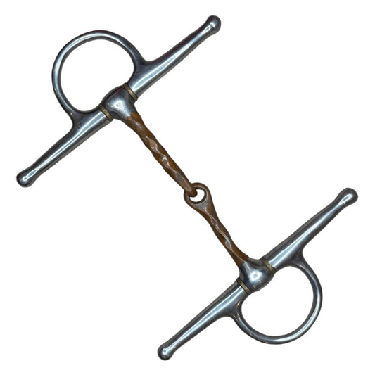 Schneiders Slow Twist Full Cheek Snaffle in Copper - 5"