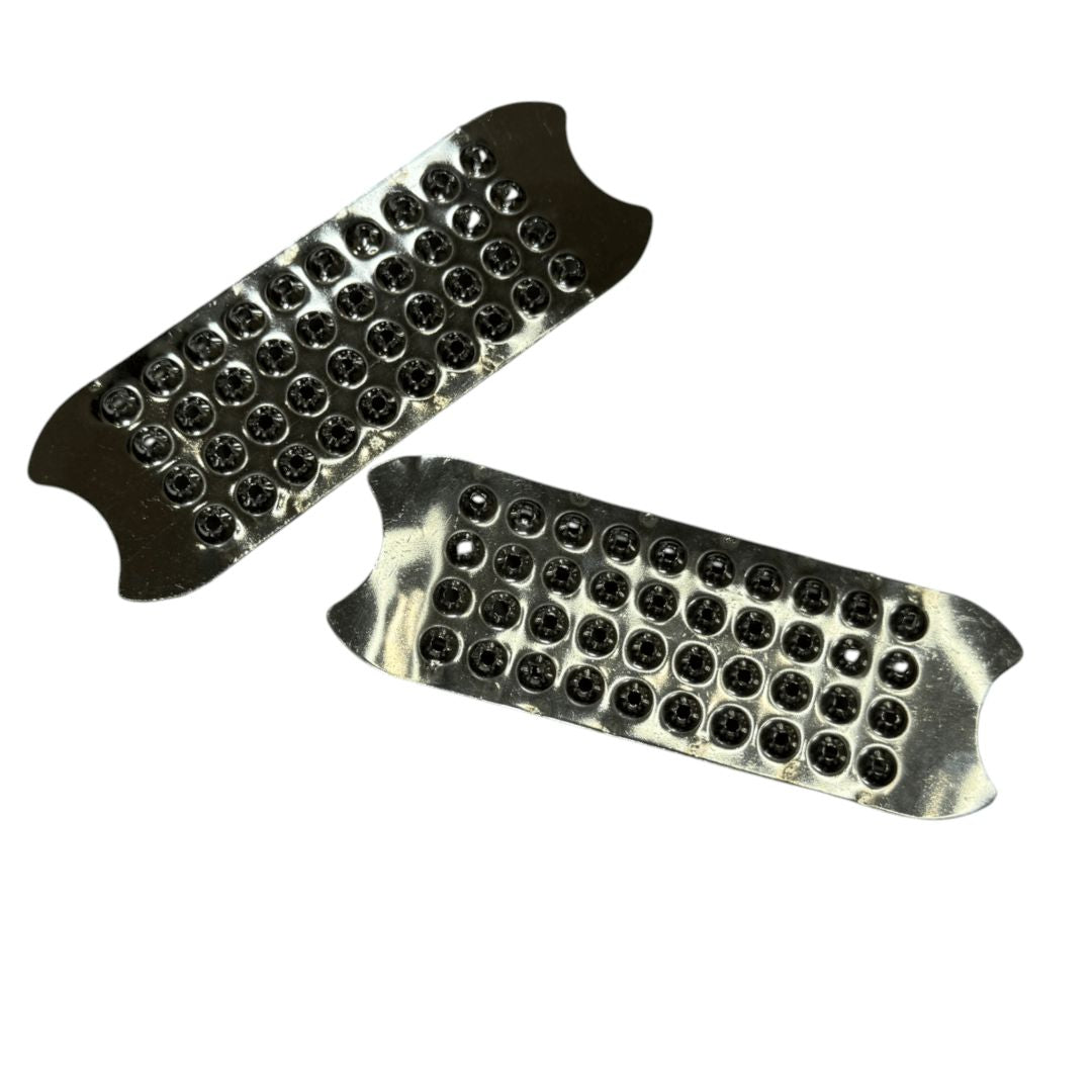Herm Sprenger Ultimate Grip Stirrup Pads in Stainless Steel - 4 1/2"