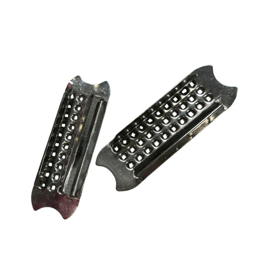 Herm Sprenger Ultimate Grip Stirrup Pads in Stainless Steel - 4 1/2"