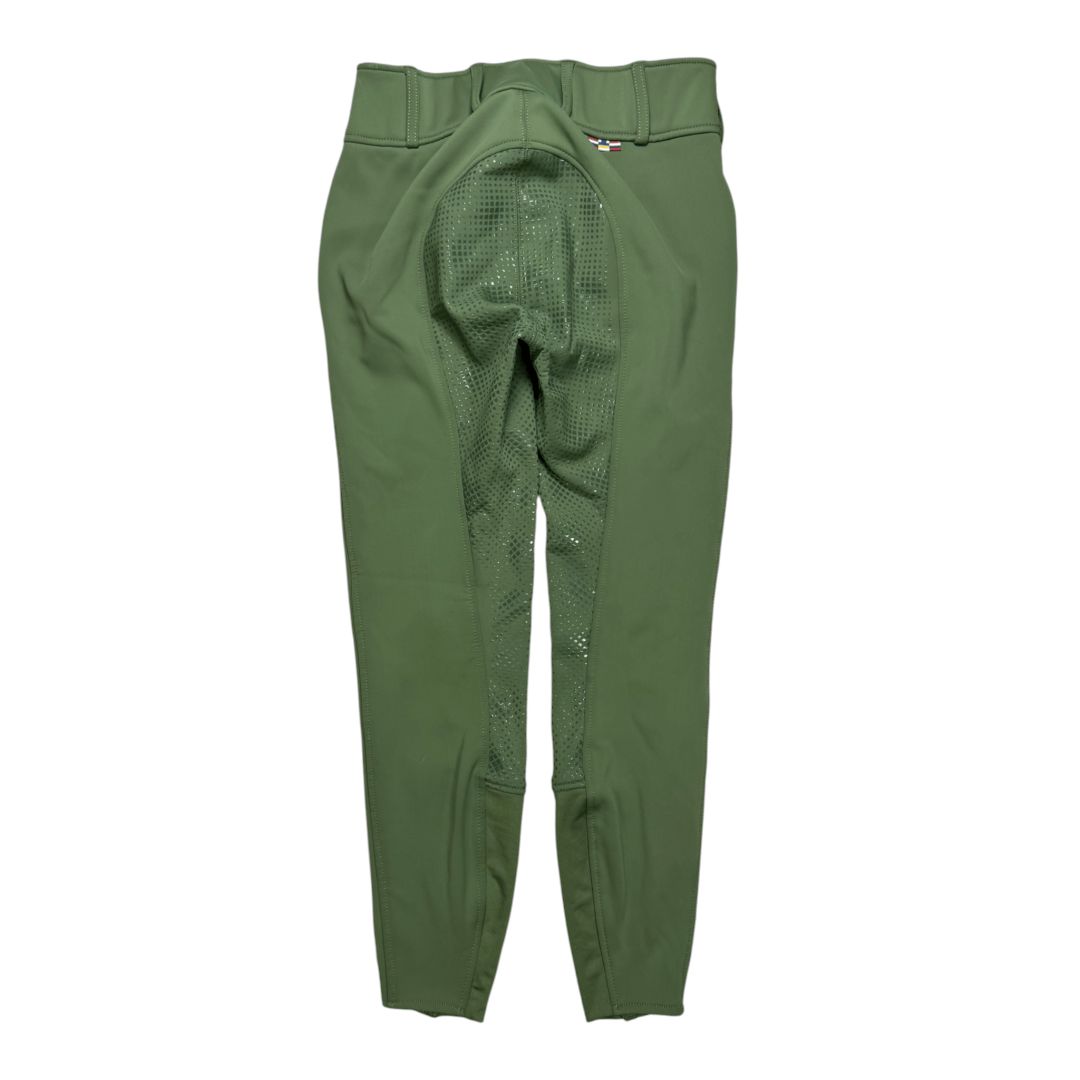 Horze 'Grand Prix' Thermo FS Breech in Green - Woman's 30