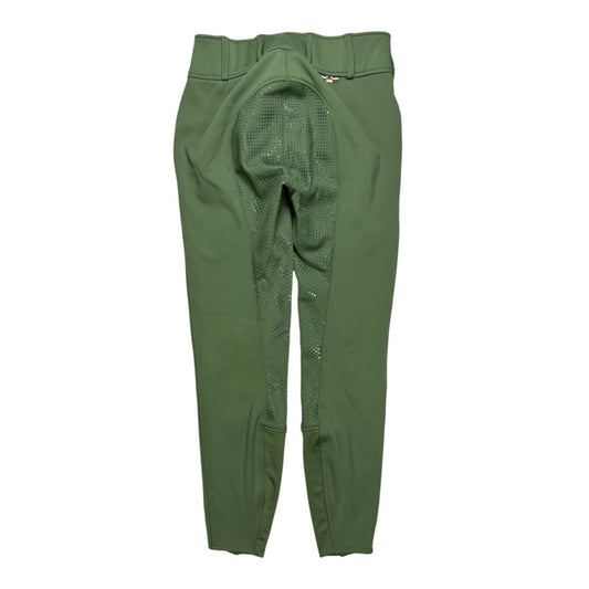 Horze 'Grand Prix' Thermo FS Breech in Green - Woman's 30