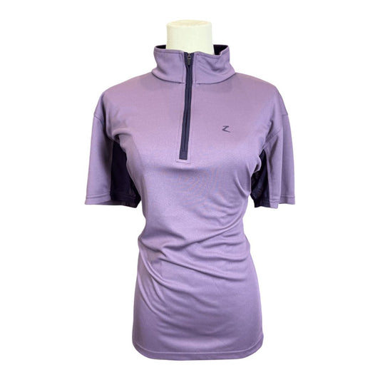 Horseware 'Aveen' SS 1/2 Zip Riding Shirt in Purple - Woman's 14