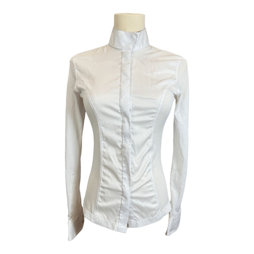RJ Classics 'Sterling Collection' LS Show Shirt in White - Woman's Small