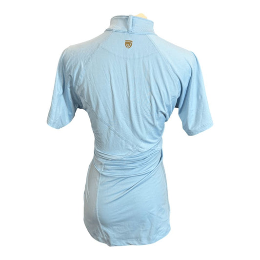 Noble Equestrian Short Sleeve in Baby Blue - Woman's Large