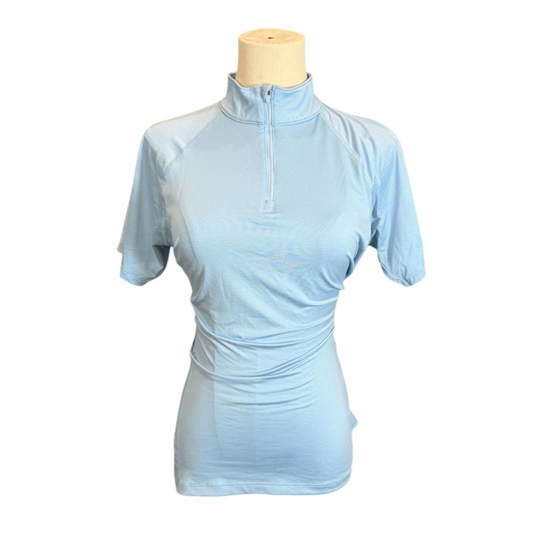 Noble Equestrian Short Sleeve in Baby Blue - Woman's Large