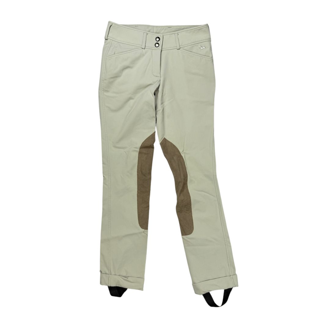 RJ Classics 'Collette' Grey Label Knee Patch Jodhpurs in Tan - Youth 14R