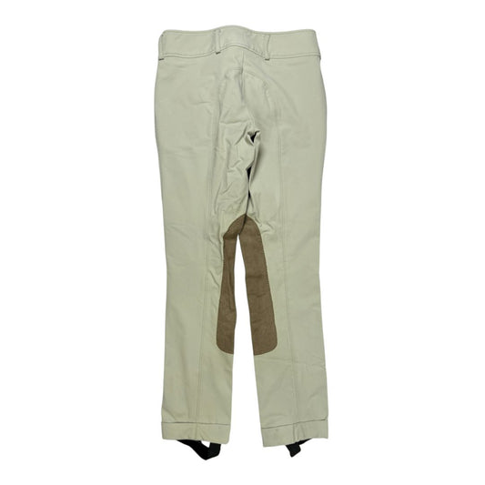 RJ Classics 'Collette' Grey Label Knee Patch Jodhpurs in Tan - Youth 14R