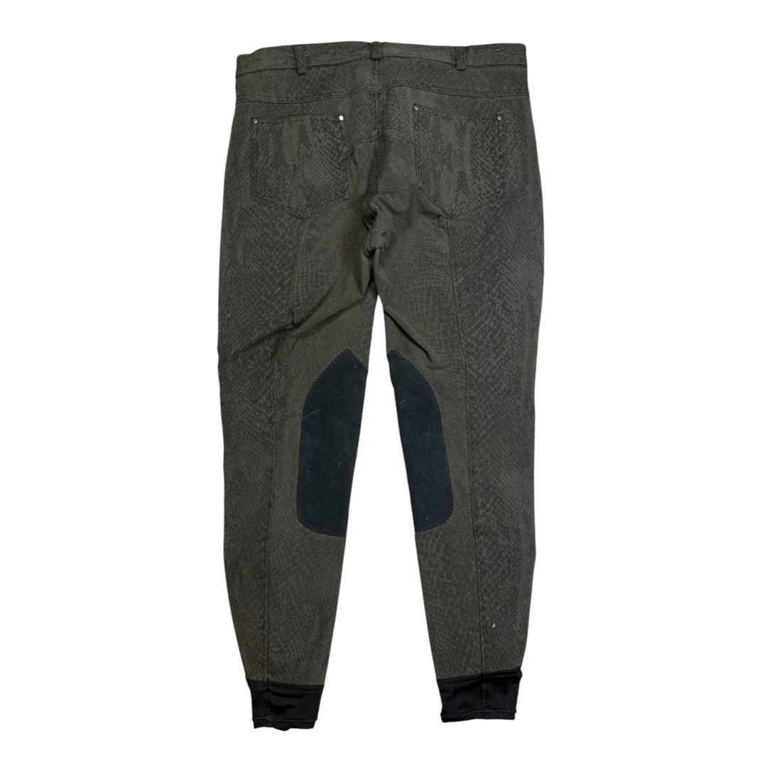 Knee Patch Breeches in Green - Woman's 32R