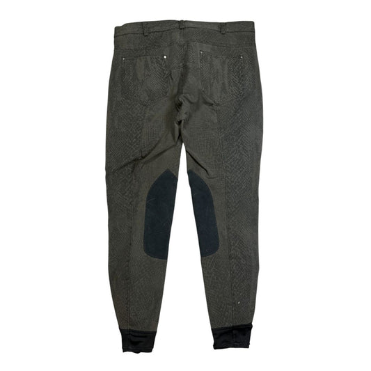 Knee Patch Breeches in Green - Woman's 32R