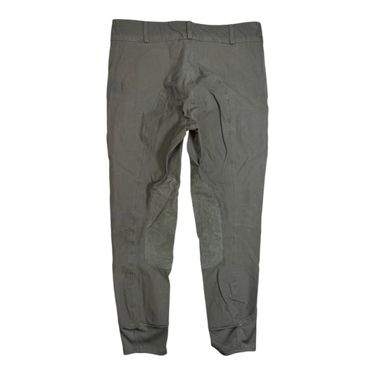 Dover 'Wellesley' Knee Patch Breech in Grey - Woman's 32