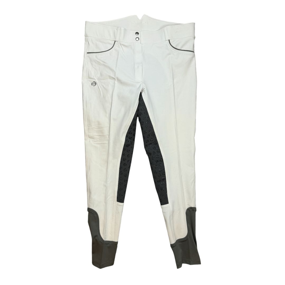 Halter Ego 'Evolution' Full Seat Breech in White - Woman's 38