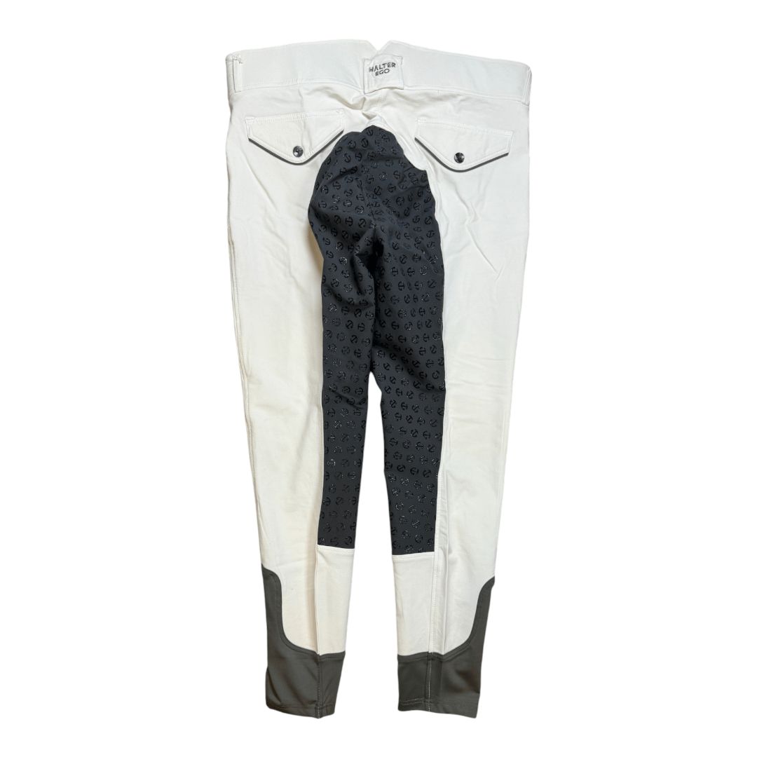 Halter Ego 'Evolution' Full Seat Breech in White - Woman's 38