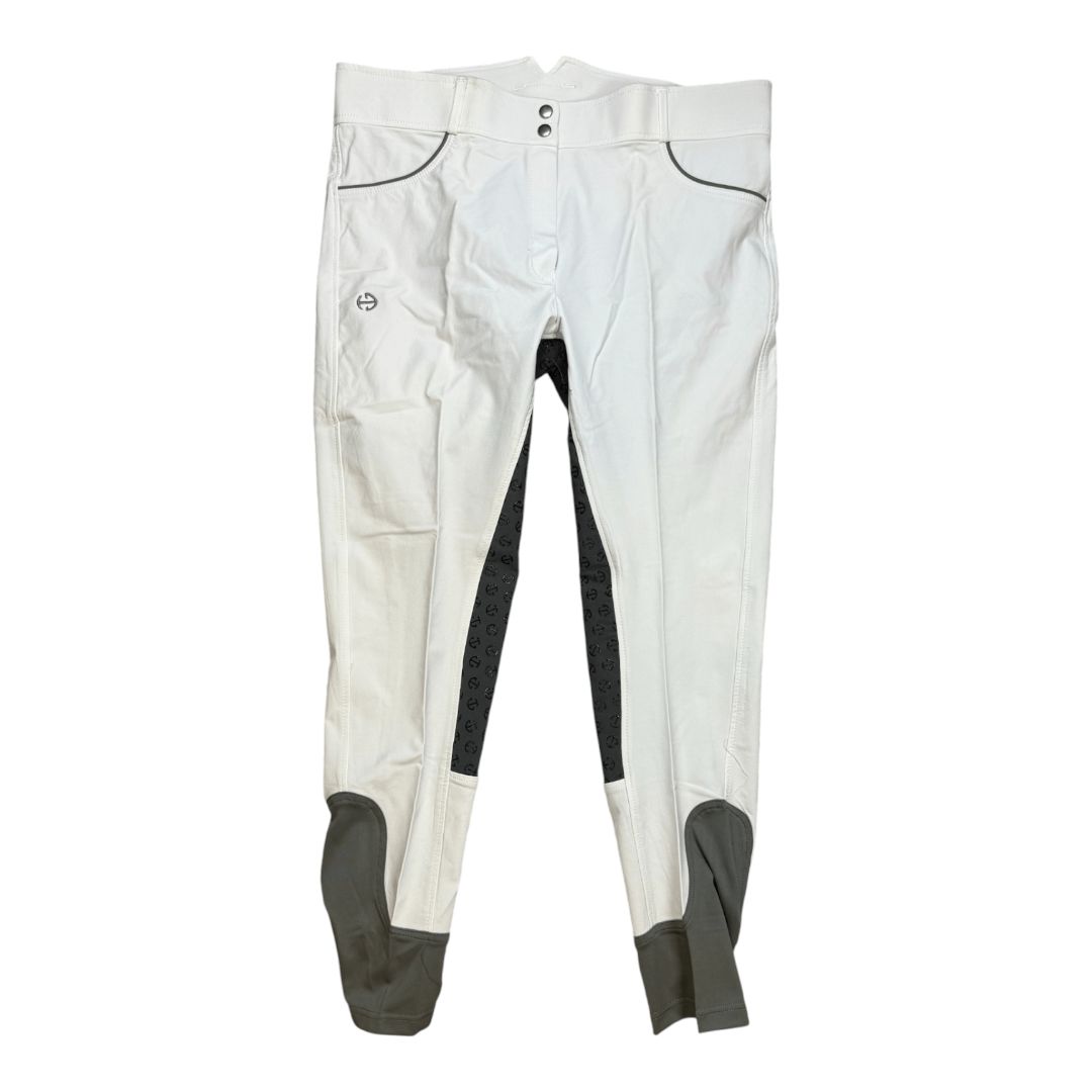 Halter Ego 'Evolution' Full Seat Breech in White - Woman's 38