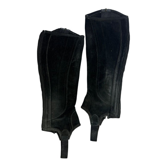 Dublin 'Easy Care' Half Chaps in Black - Adult X-Small