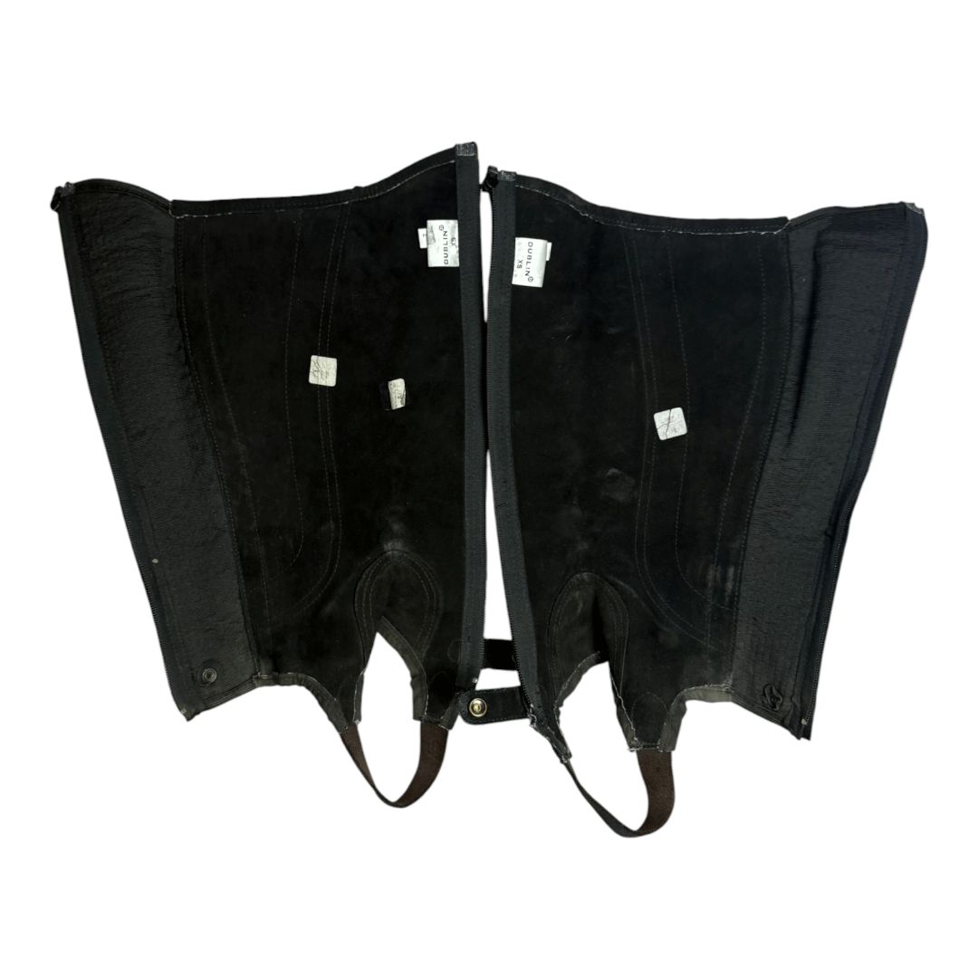 Dublin 'Easy Care' Half Chaps in Black - Adult X-Small