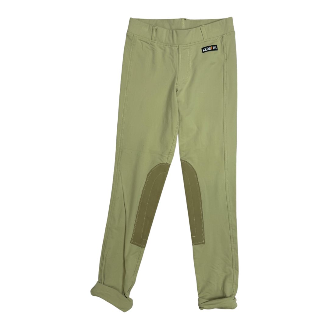 Kerrits Ice Fill Knee Patch Jodhpurs in Tan - Youth Small