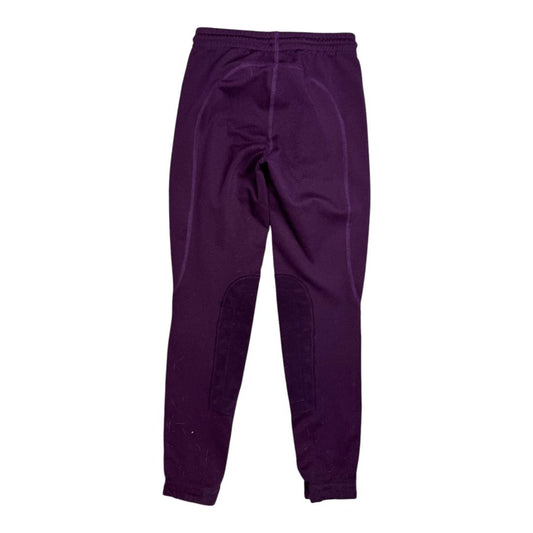 Kerrits 'Performance' Knee Patch Riding Tights in Purple - Youth Small