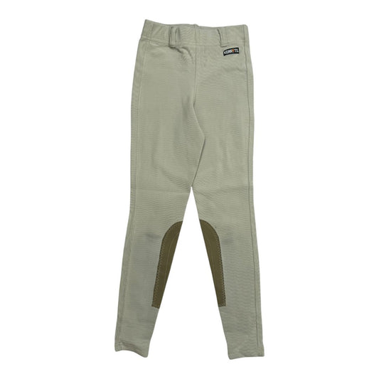 Kerrits Microcord Knee Patch Tight in Tan - Youth Small