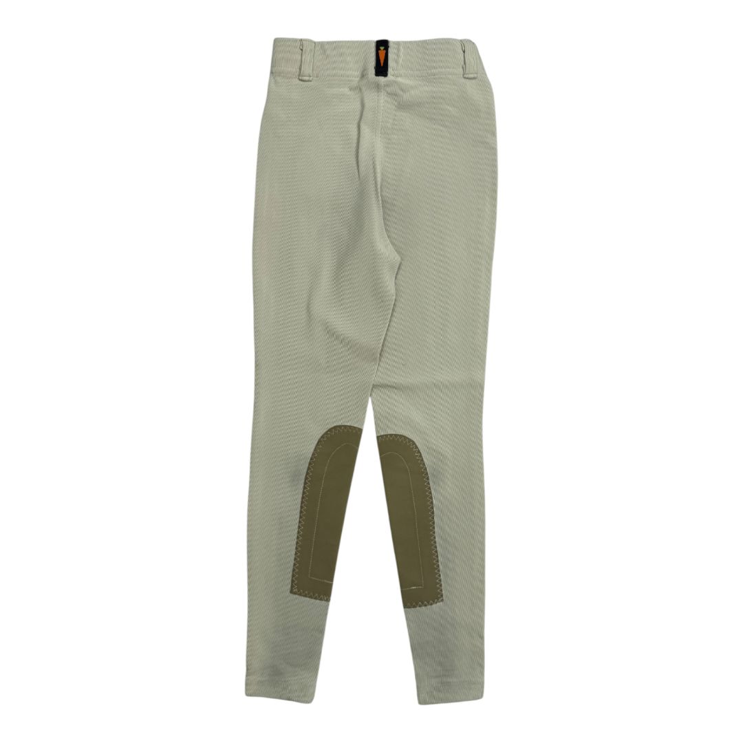 Kerrits Microcord Knee Patch Tight in Tan - Youth Small