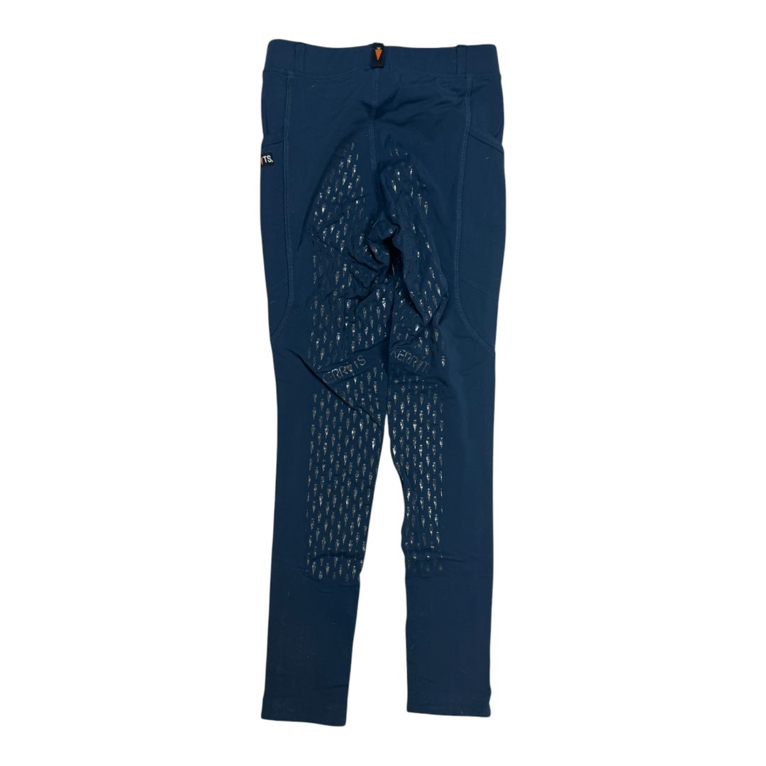 Kerrits Ice Fil Full Seat Riding Tight in Blue - Youth Medium