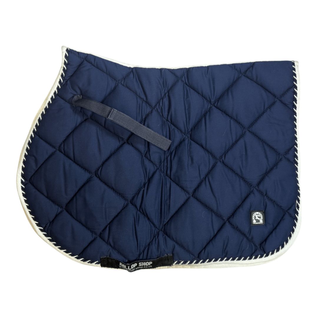 Gallop Shop Quilted All Purpose Saddle Pad in Blue - Cob