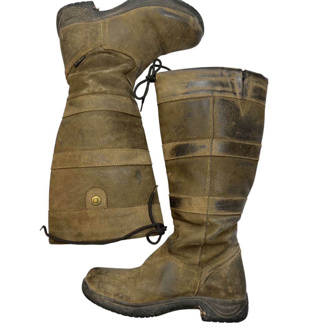 Dublin 'Medway' Suede Boot in Brown - Woman's 8 / Wide Calf