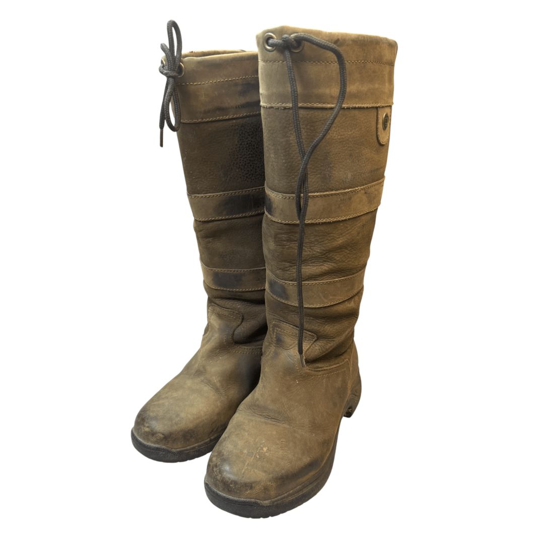 Dublin 'Medway' Suede Boot in Brown - Woman's 8 / Wide Calf
