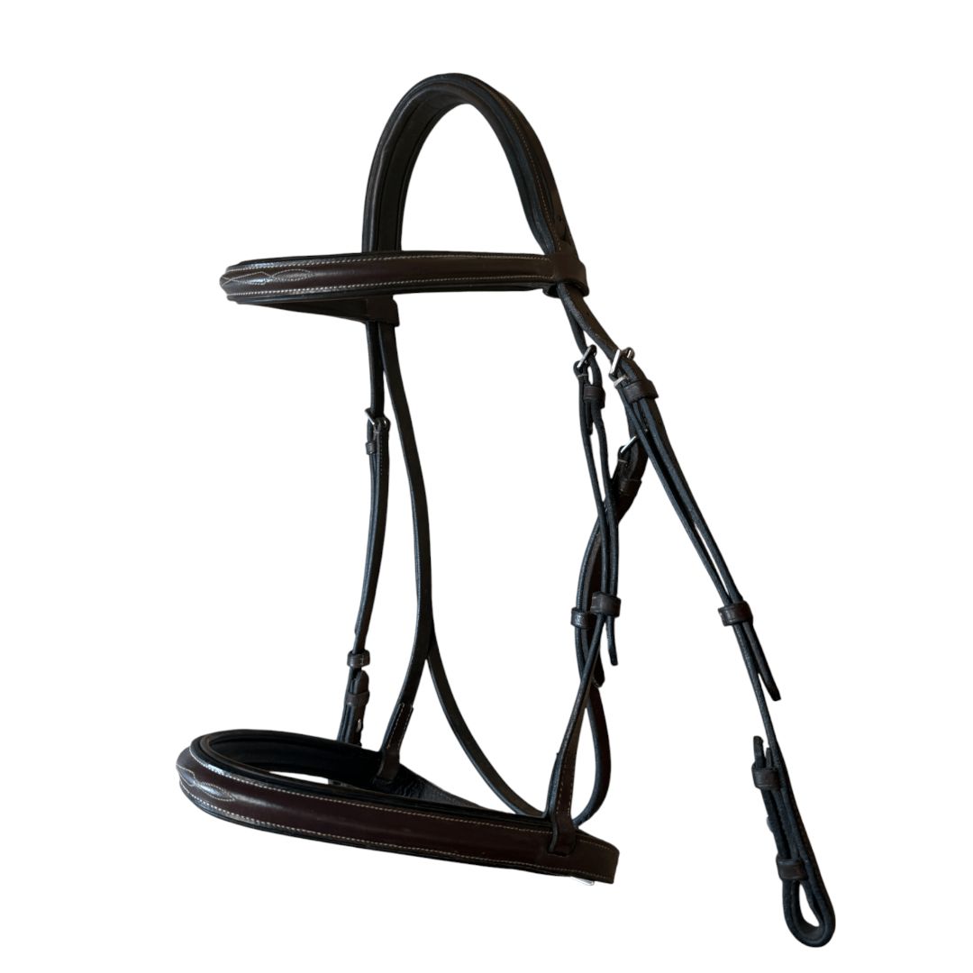 SmartPak KL Select Black Oak Aster Hunter Bridle in Brown - X-Full
