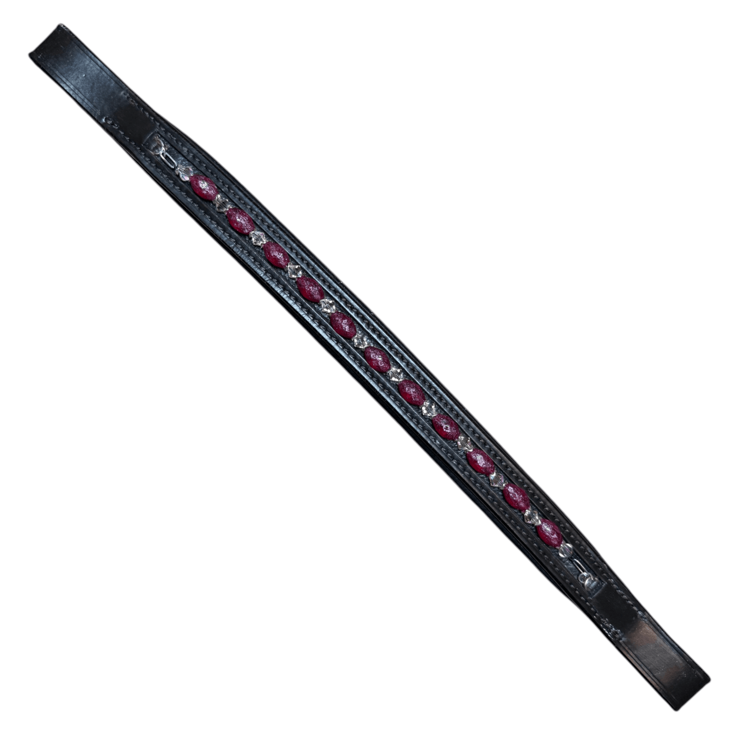 Inspiration Crafts Custom Browband in Pink / Havana - 15"