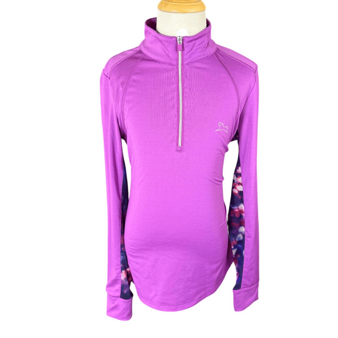 RJ Classics 'Sienna Jr.' LS Show Shirt in Purple - Youth Medium (8-10)