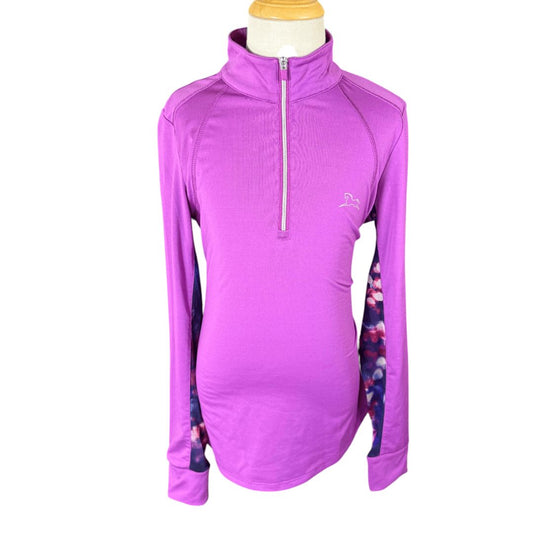 RJ Classics 'Sienna Jr.' LS Show Shirt in Purple - Youth Medium (8-10)