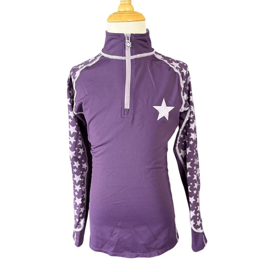 Le Mieux Mini LS Baselayer in Purple - Youth 9-10yrs