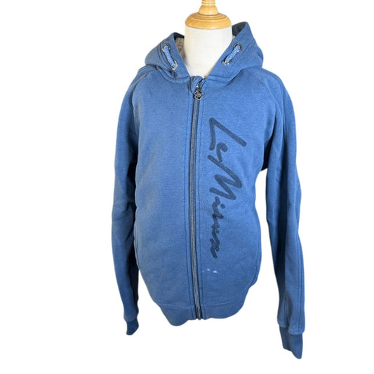 LeMeiux 'Hollie' Sherpa-Lined Zip Up Hoodie in Navy - Youth 11-12yo
