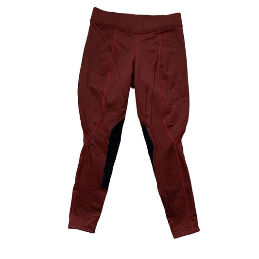 Kerrits 'Flow Rise' Knee Patch Performance Tight in Red - Woman's Small