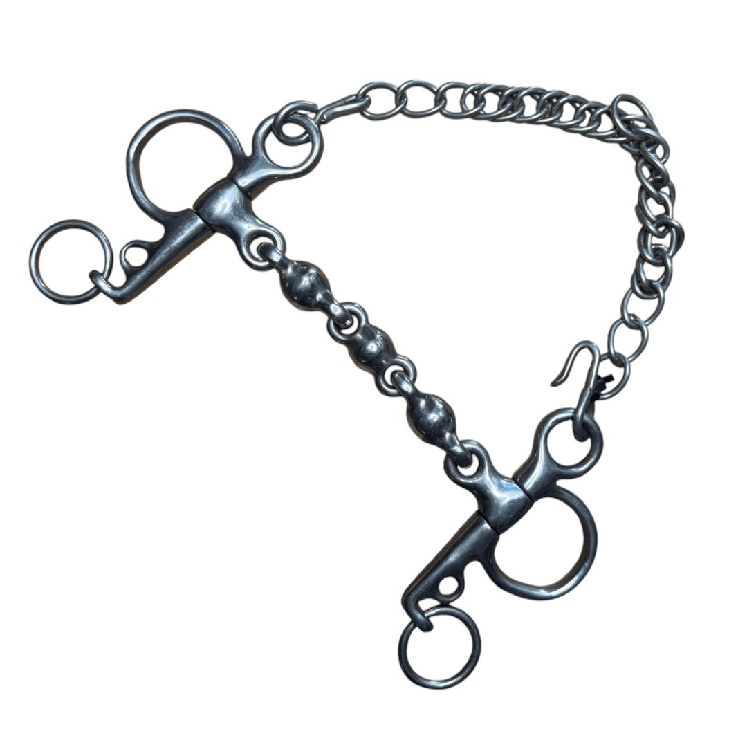 Waterford Pelham Snaffle in Stainless Steel - 5 3/4"