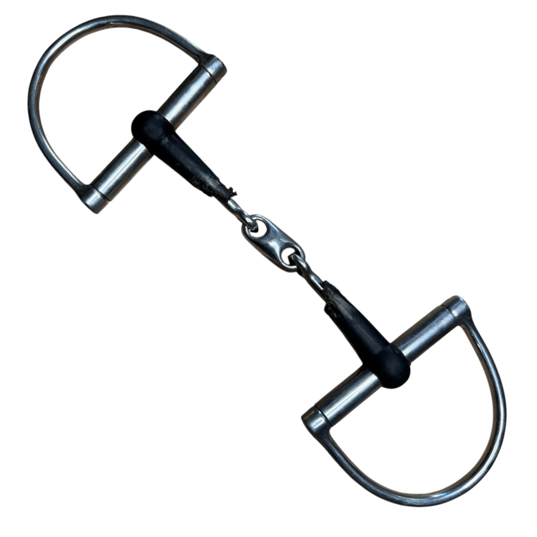 Rubber Hunter Dee Ring w/ Lozenge in Stainless Steel - 5 1/2"