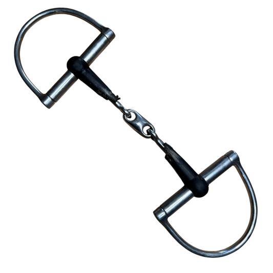 Rubber Hunter Dee Ring w/ Lozenge in Stainless Steel - 5 1/2"