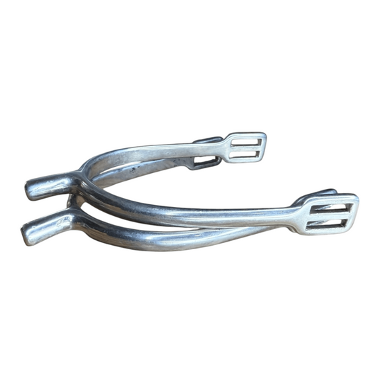 Prince of Whales English Spurs in Stainless Steel - 3/4"