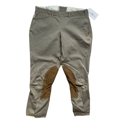 Tailored Sporstman 'Trophy Hunter' Knee Patch Breech in Tan - Woman's 30