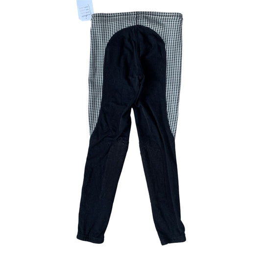 Kerrits Performance Tights in Black / Grey Houndstooth - Children's Medium