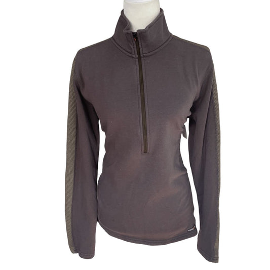 Kerrits 'In Tandem' Fleece-Lined Riding Shirt in Walnut - X-Large
