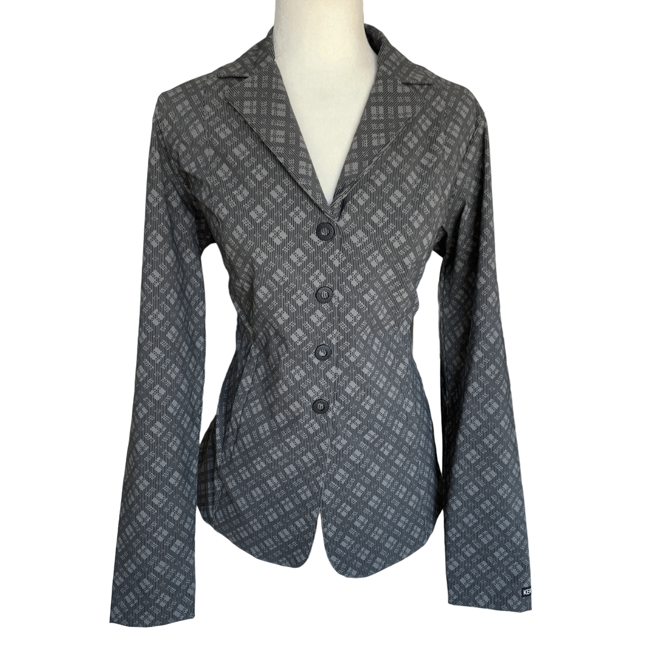 Kerrits 'Stretch Competitor Koat' 4 Snap in FlintPlaid - Woman's Large