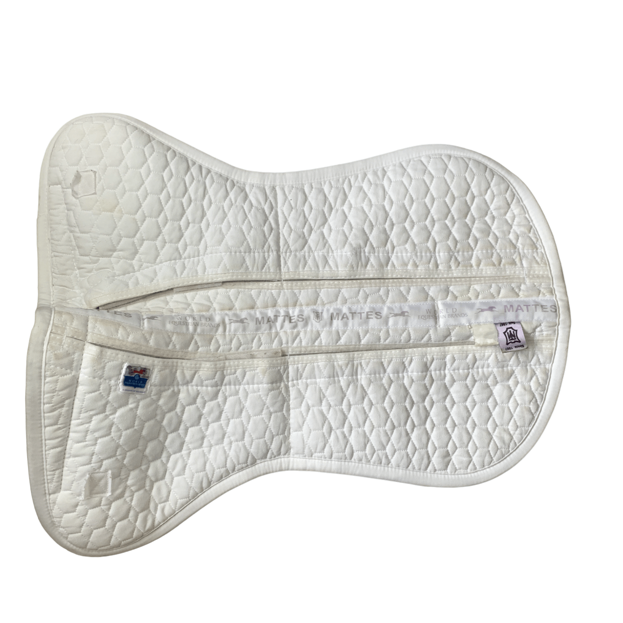 Mattes Correction Quilted AP Half Pad in White - Large