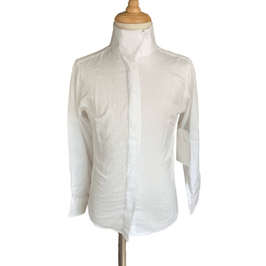 R.J. Classics Classic Cool Stretch Girl's Show Shirt in White - Youth 6