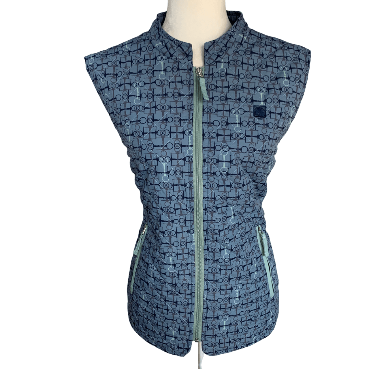 ROMFH 'Hampton' Quilted Vest in Light Blue - Woman's X-Large