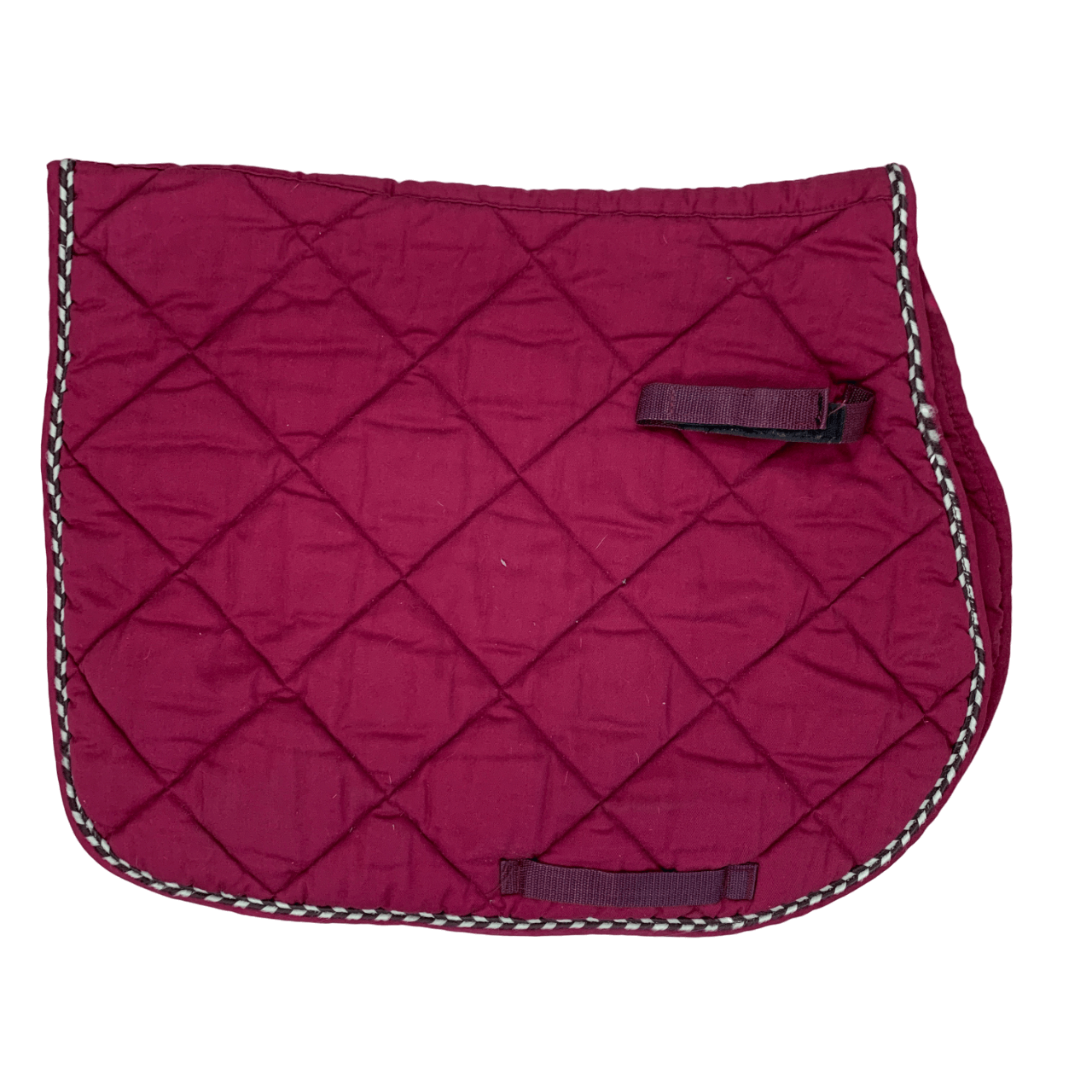 Quilted All Purpose Saddle Pad in Burgundy