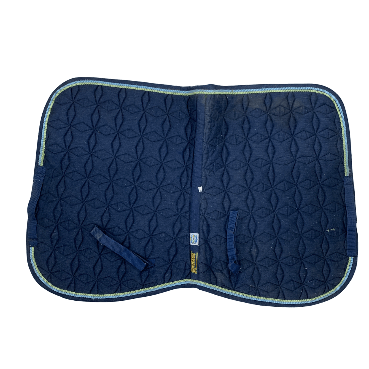 Roma 'Wick Easy' Quilted A/P Saddle Pad in Blue - Full